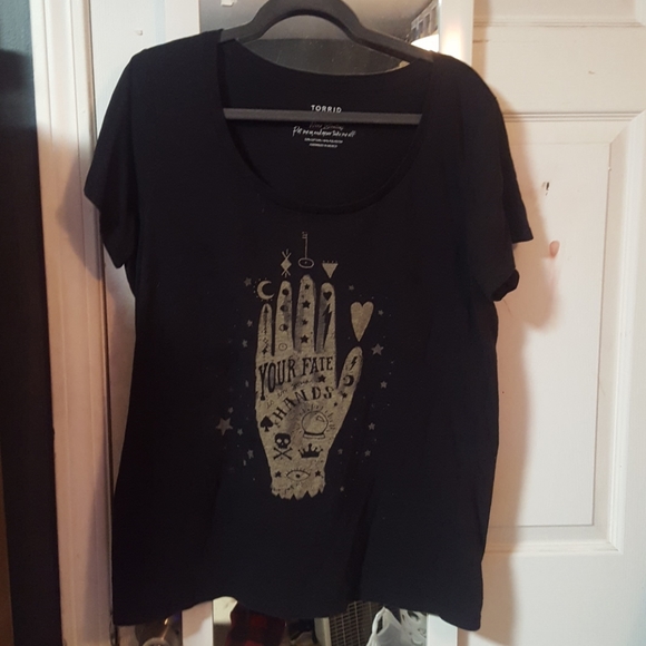 torrid Tops - Black torrid hand shirt